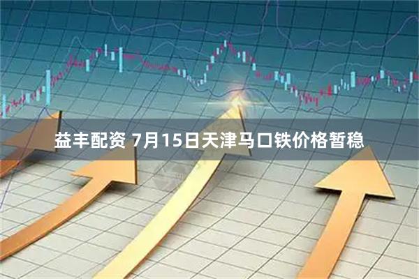 益丰配资 7月15日天津马口铁价格暂稳
